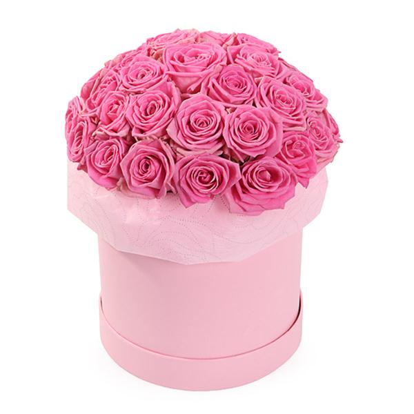 35 Rosa Rosen in der Box